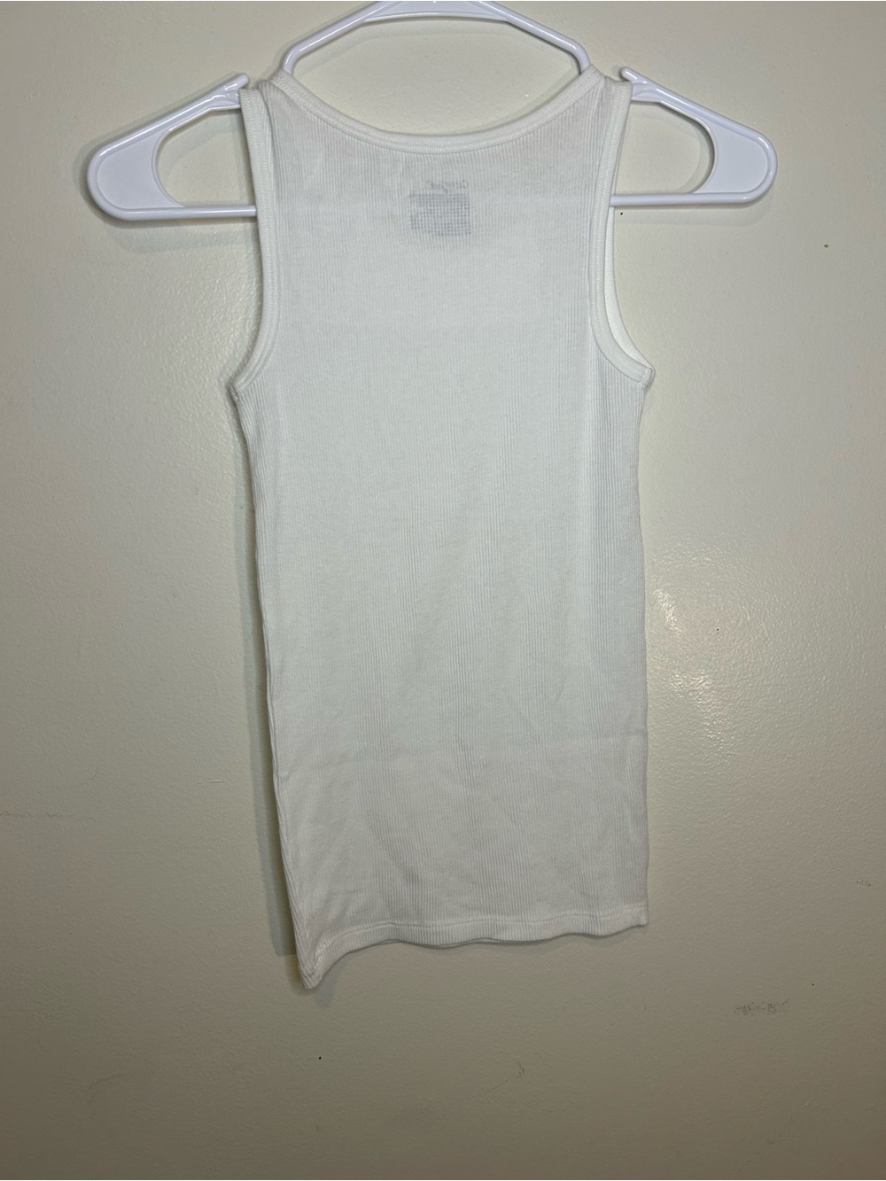 Cat & Jack White Ribbed Men's Tank Top 22